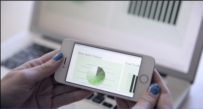 Datameer on an iPhone