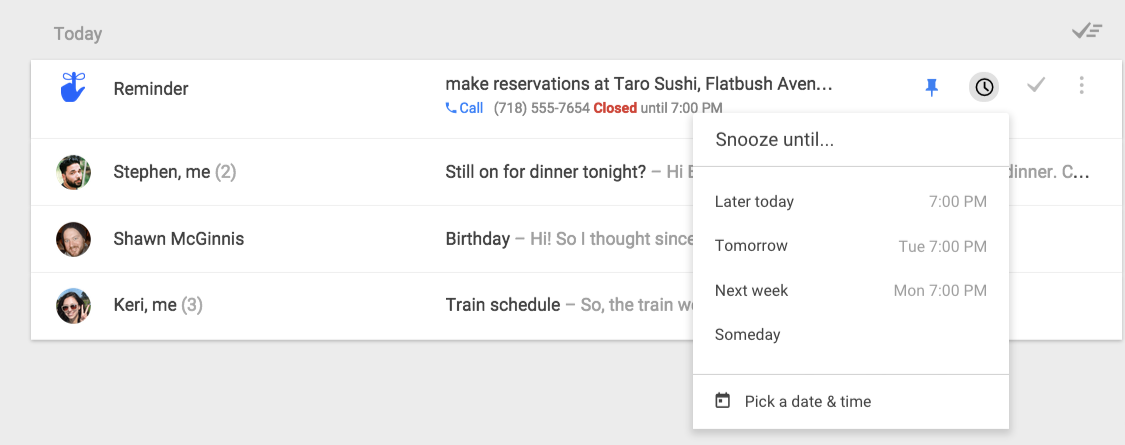 Inbox by Gmail - the inbox that works for you