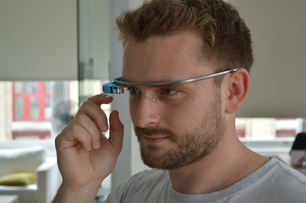 Serious man wearing Glass.