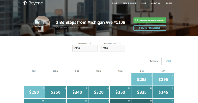Beyond Pricing - Listing Preview