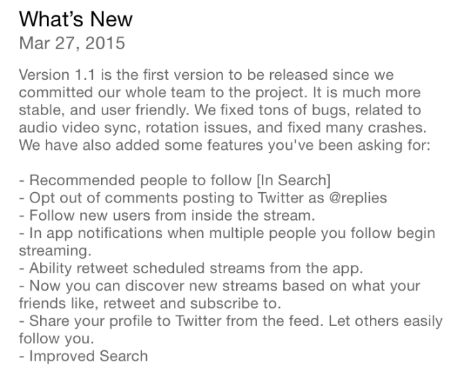 Meerkat uPdate