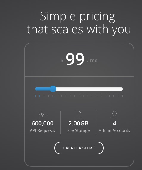 Moltin pricing slider