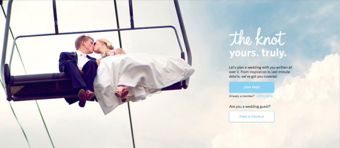 The Knot homepage