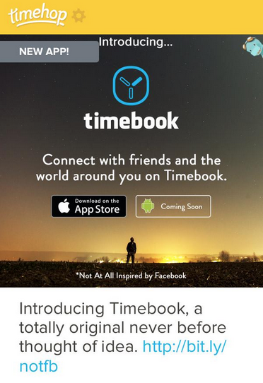 TimeHop's TimeBook 