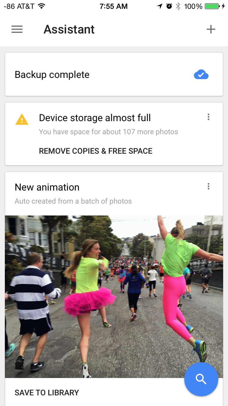 It can free up space on your phone automatically 