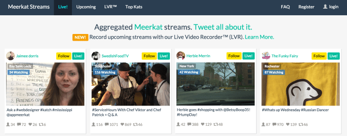 Meerkat Streams
