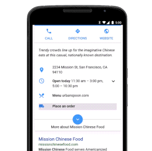 google food ordering