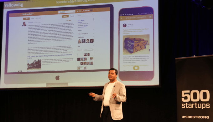 Yellowdig 500 Startups demo day