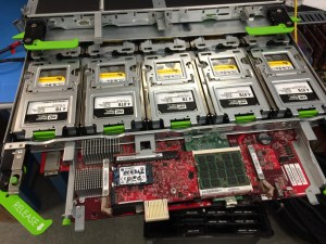Facebook hard disk array.