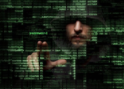 Hacker trying to steal passwords.