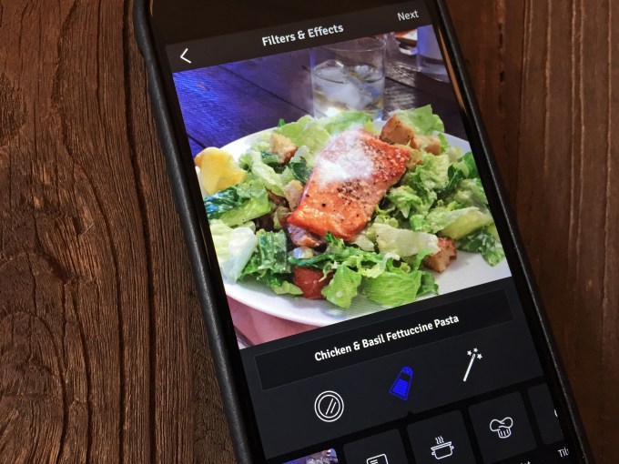 Blue Apron App Photo Filters Detail