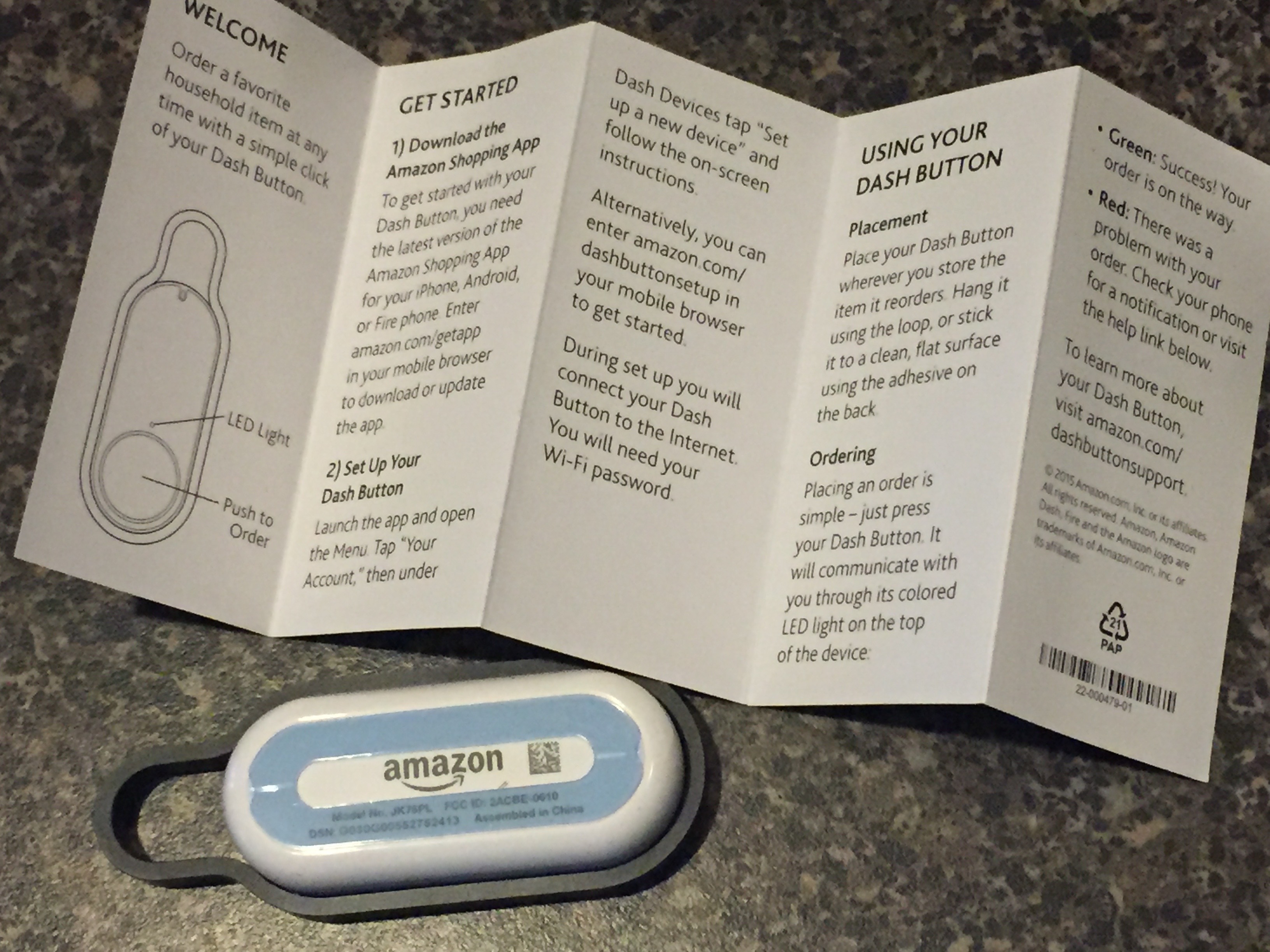 Amazon Dash Button Instructions 