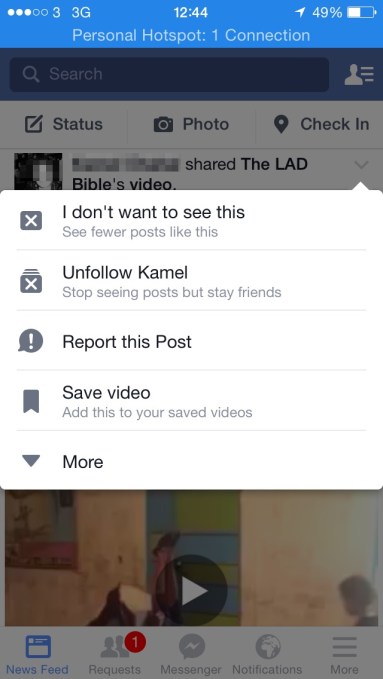 mobile save fb