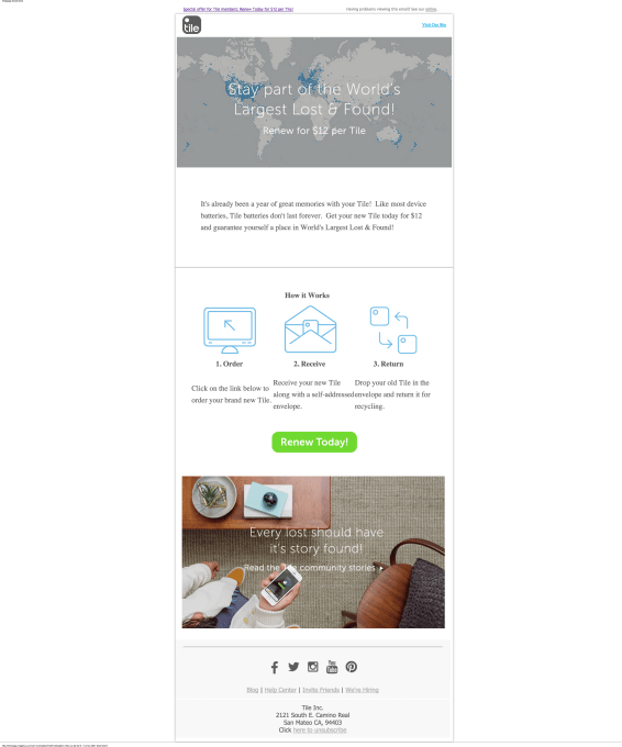 Tile-email