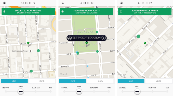 Uber Suggested Pickup