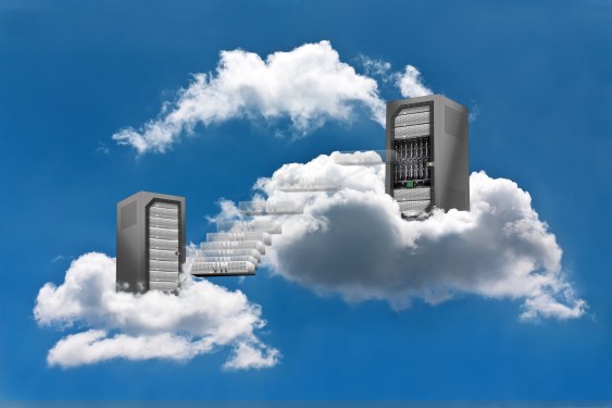 Servers sitting in the clouds.