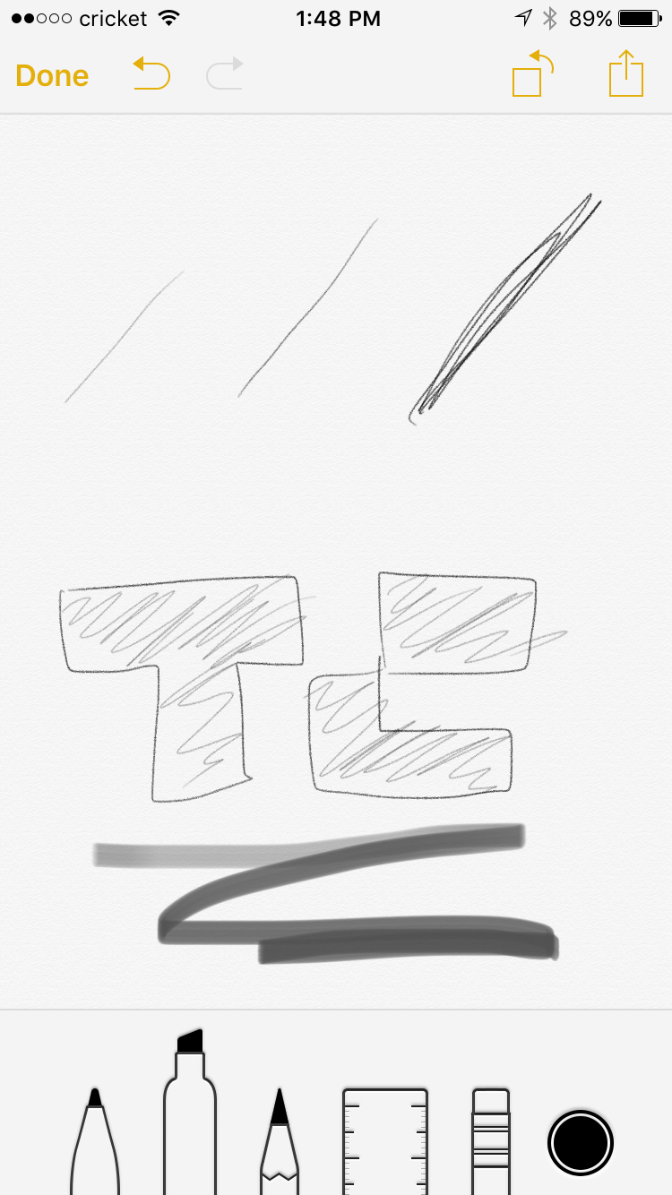 Pressure Sensitive Drawing 