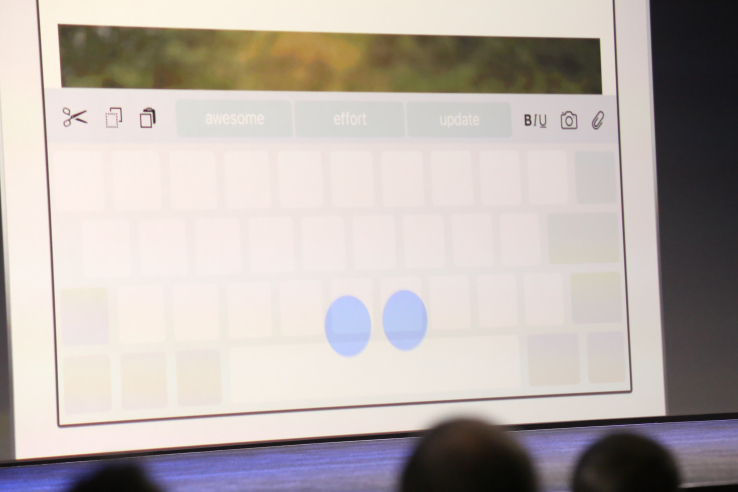 The Keyboard Doubles As A Trackpad (iPad only) 
