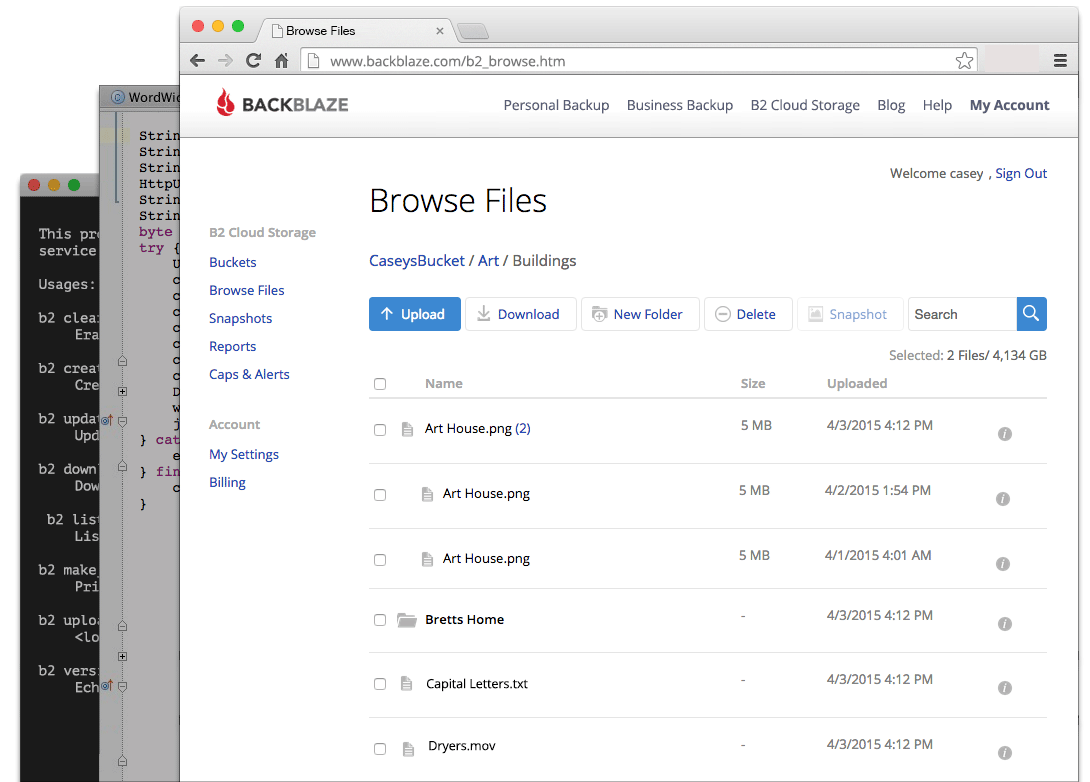 Backblaze-B2-04-screenshots-UI-CLI-API
