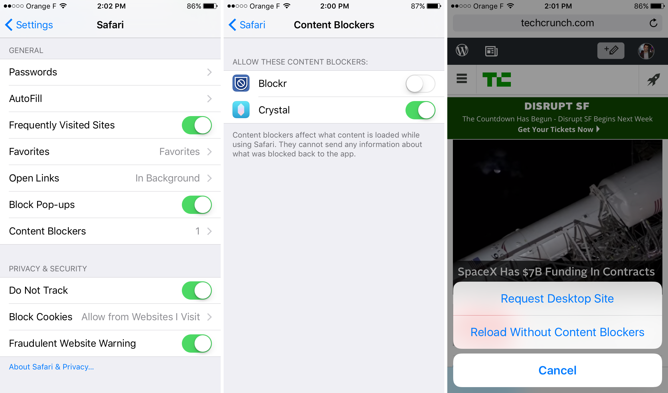 iOS 9 - Content Blockers
