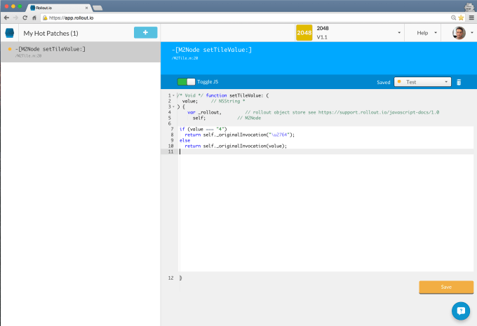 Rollout.io.javascript