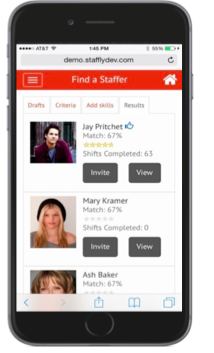 Staffly screenshots