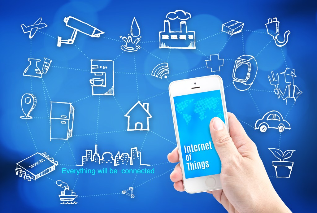 A bunch of different devices that make up the Internet of Things.