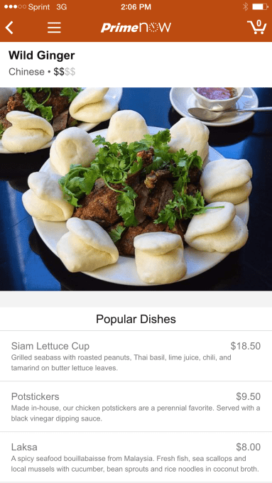 Wild Ginger popular dishes