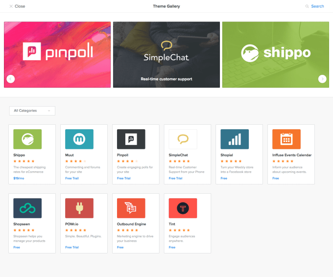 Weebly App Center