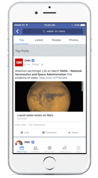 Facebook Top Sources