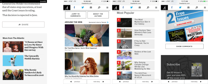 Instant Article Recirculation