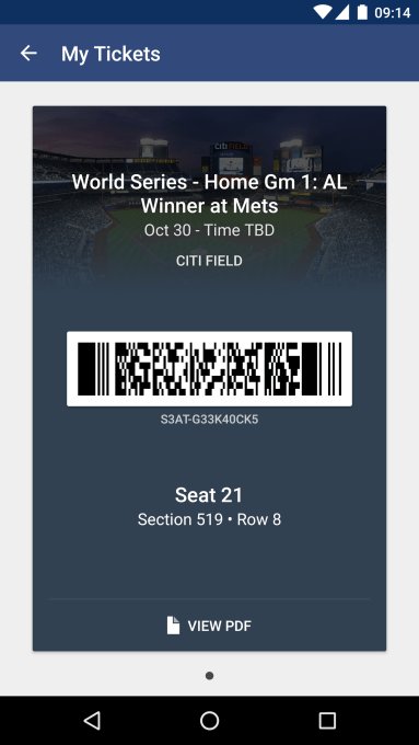 SeatGeek ticket
