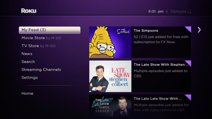 Roku Feed Updates w_Notifications