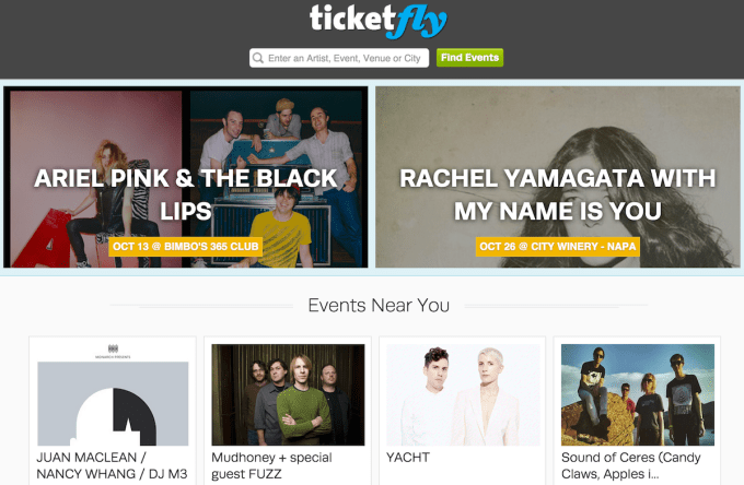 Ticketfly Website