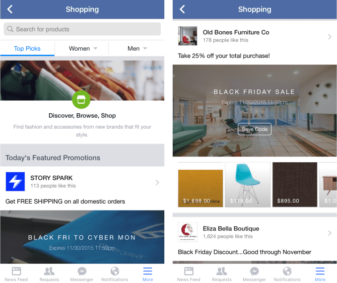 Facebook Shopping Feed Promotions