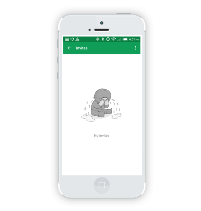 Hangouts empty state