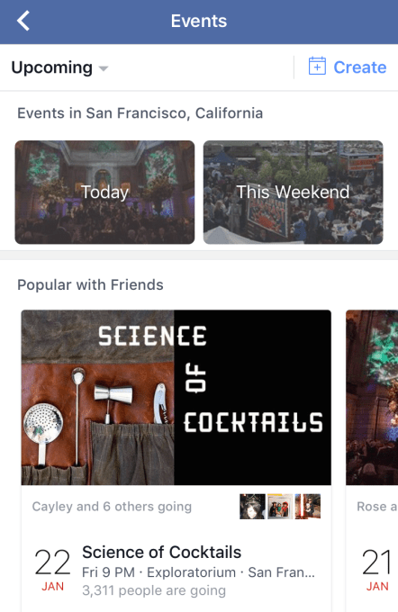 Facebook Events Today