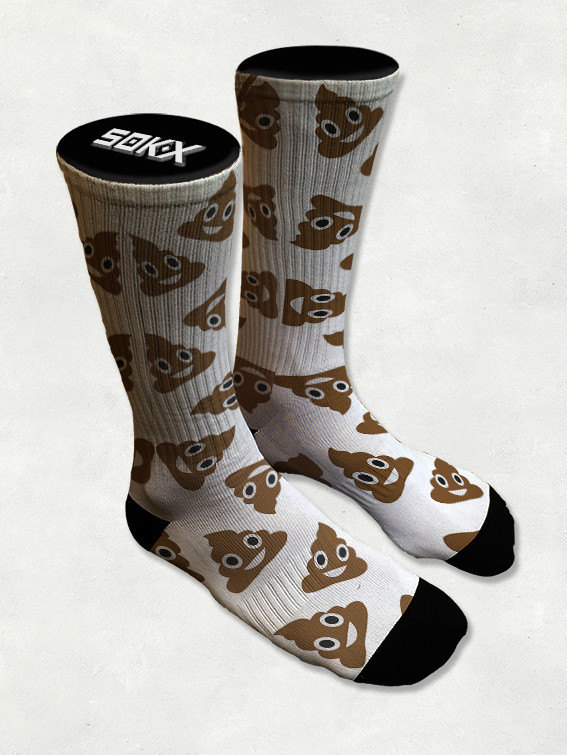 Happy Poop Emoji Socks 