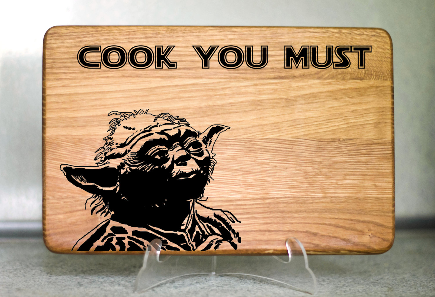 Star Wars Yoda Engraved Cutting Board 