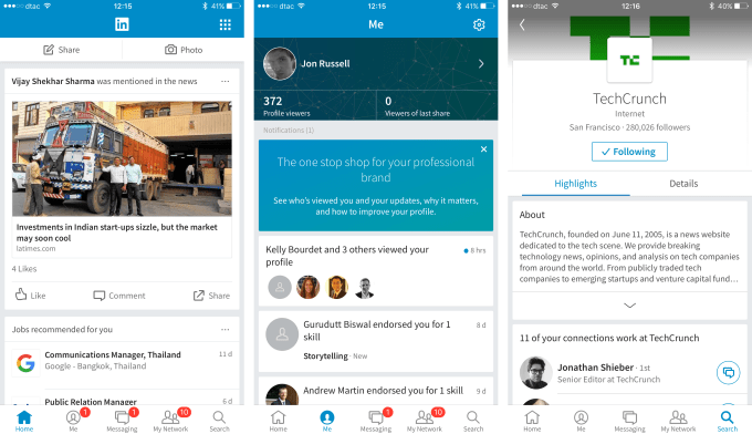 linkedin mobile