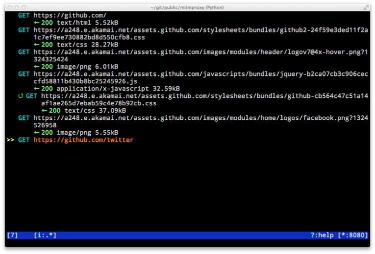 1. Mitmproxy 
