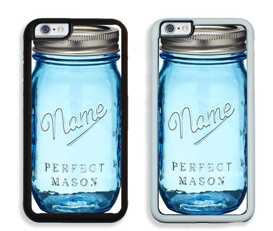 Custom Name Mason Jar Phone Case 