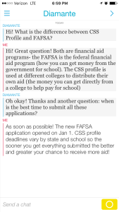 NextGenVest Snapchat Conversation
