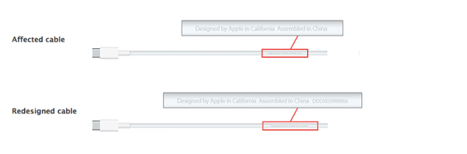 Apple USB-C charge cable recall