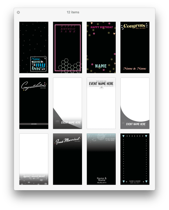 Snapchat Geofilter On-Demand Template
