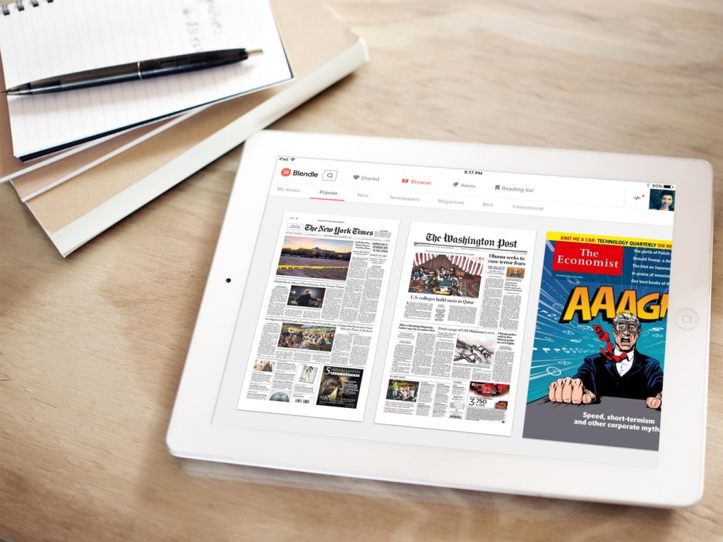 Blendle tablet