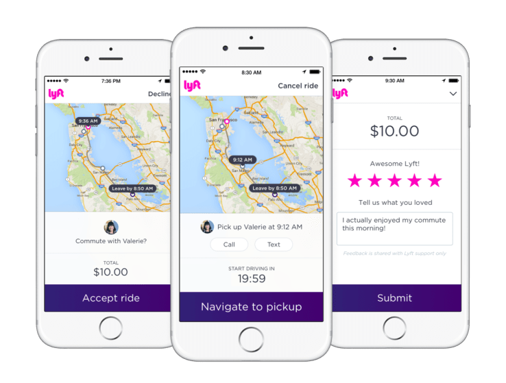 Lyft_Carpool Screens