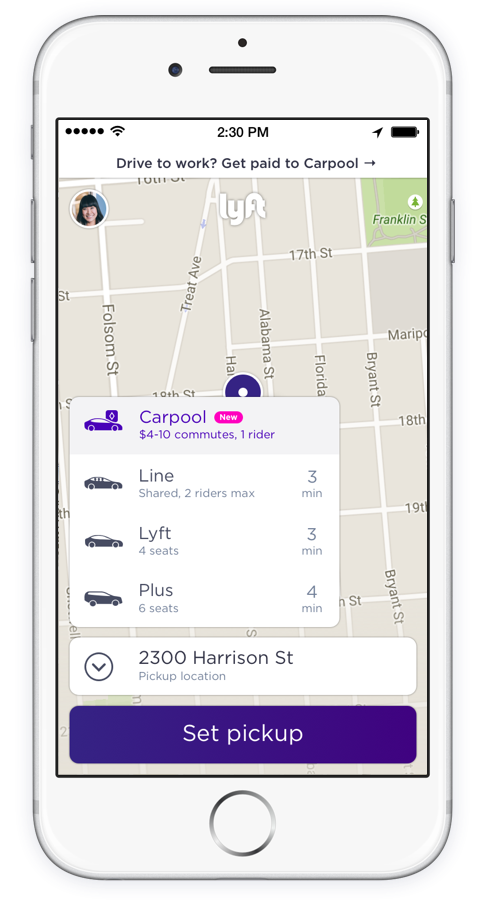 Lyft_Carpool_pax screen