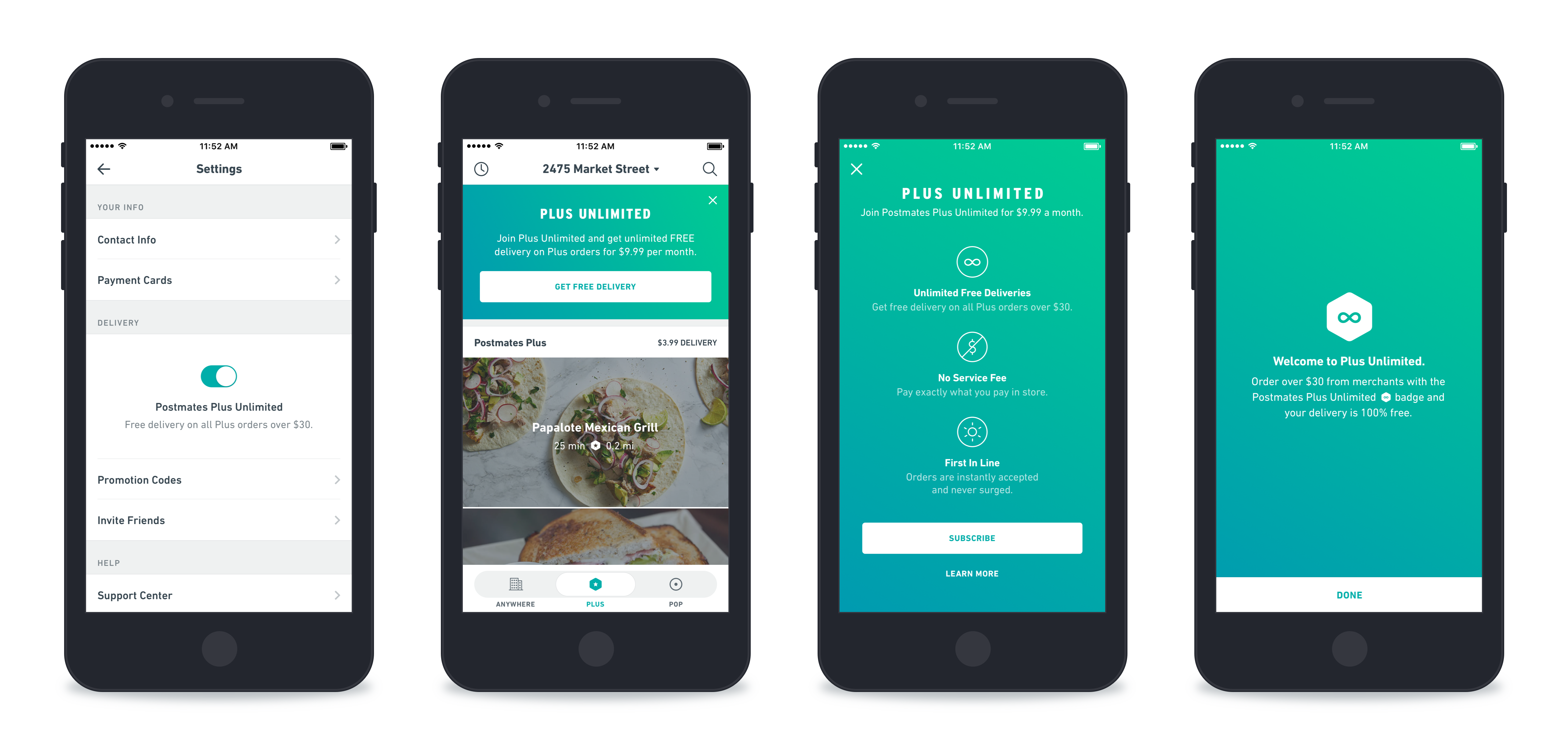 postmates plus unlimited