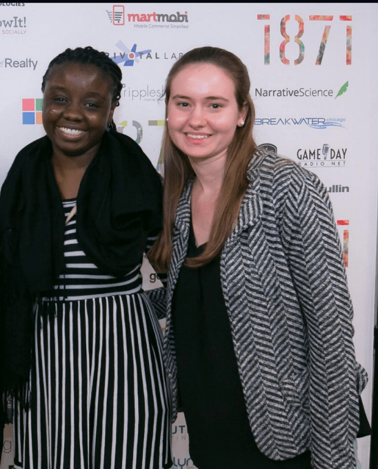 Rose Afriyie and Genevieve Nielsen, co-founders of mRelief. 